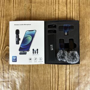 Wireless Microphone Mini Mic for iPhone/Android Phone LED Display Lavalier Micr